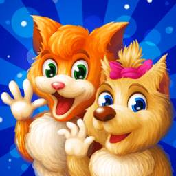 Cat & Dog Adventure - Story with Logic Games Free