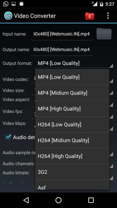 Video Converter 5 تصوير الشاشة