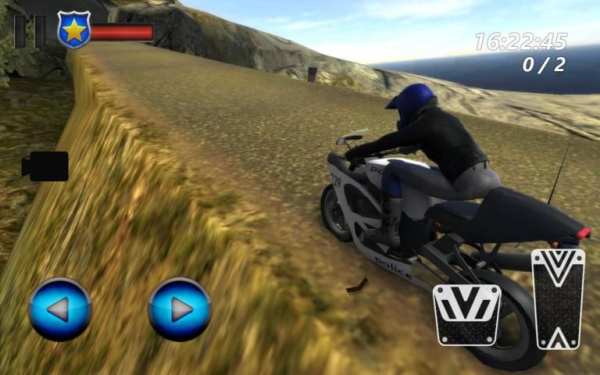Police Moto Racing: Up Hill 3D скриншот 1
