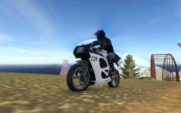 Police Moto Racing: Up Hill 3D скриншот 2