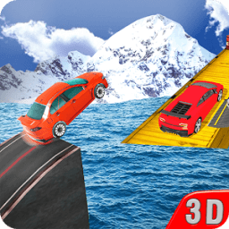 внедорожник 4x4 гоночный автомобиль на море иконка