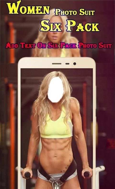Woman Six Pack Photo Suit 2 تصوير الشاشة