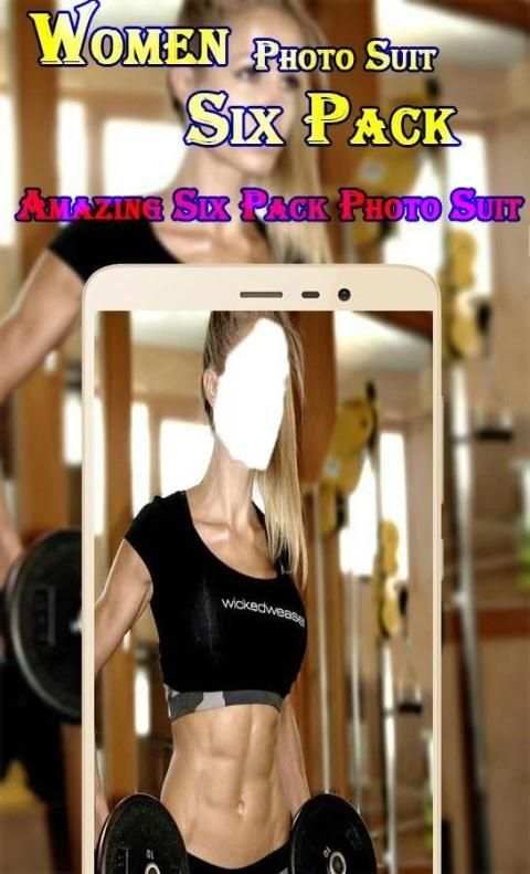 Woman Six Pack Photo Suit 4 تصوير الشاشة