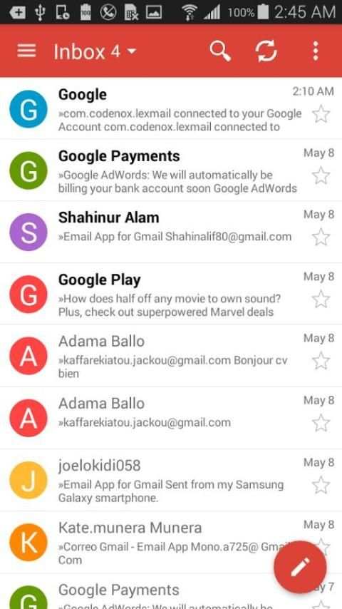 Inbox for Gmail - Email App скриншот 6