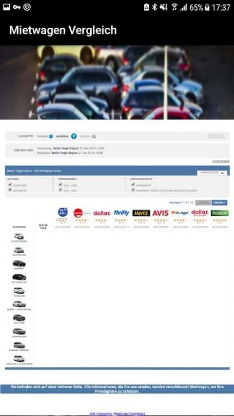 Mietwagen Vergleich screenshot 3