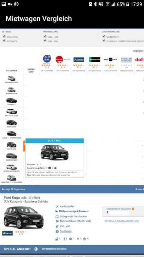 Mietwagen Vergleich screenshot 4