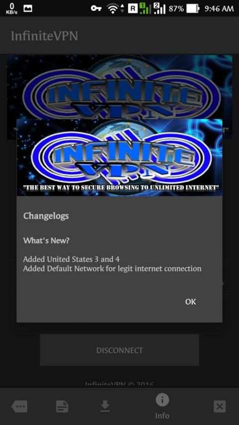 Infinite VPN screenshot 2