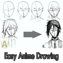 من السهل أنيمي الرسم أيقونة