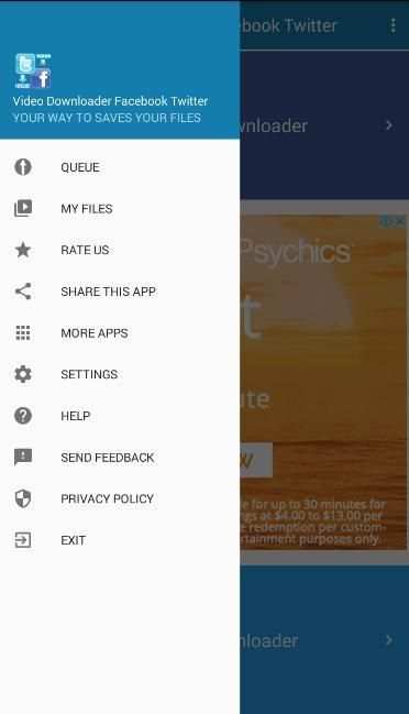 Video Downloader Facebook Twitter скриншот 4