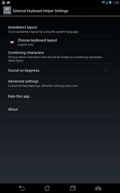 External Keyboard Helper Demo 2 تصوير الشاشة