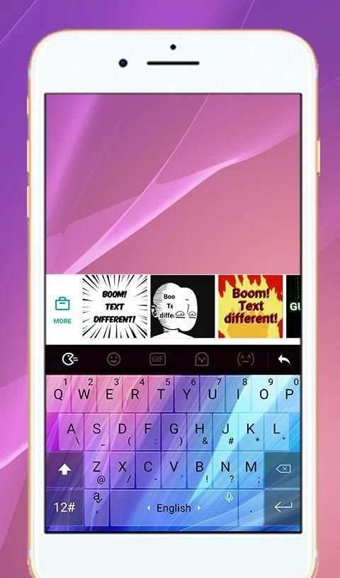 Phone 7S Plus Keyboard Theme скриншот 2