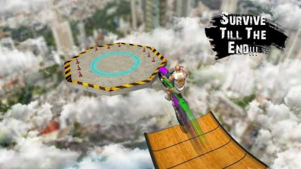Mega Ramp Moto Racing: Permainan Mustahil Stunts screenshot 2