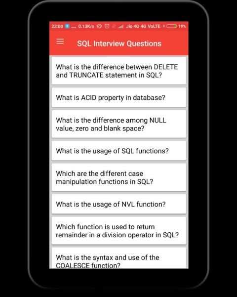 SQL Interview Questions скриншот 7