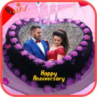 Name Photo On Anniversary Cake on 9Apps