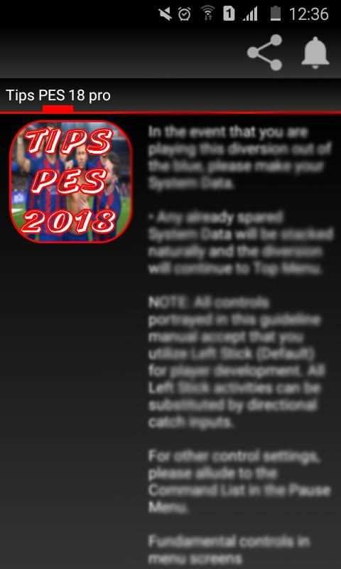 TIPS PES 18 PRO screenshot 1