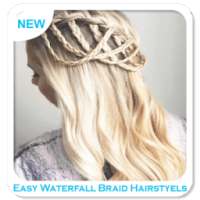 Easy Waterfall Braid Hairstyels