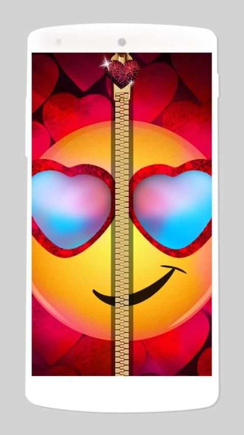 smiley zipper fake lock screen screenshot 3