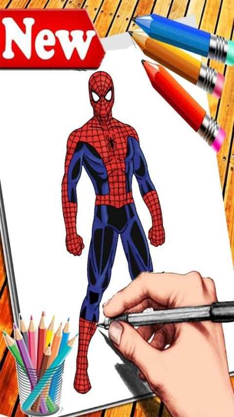 How to Draw : Spiderman *Easy Step* скриншот 2