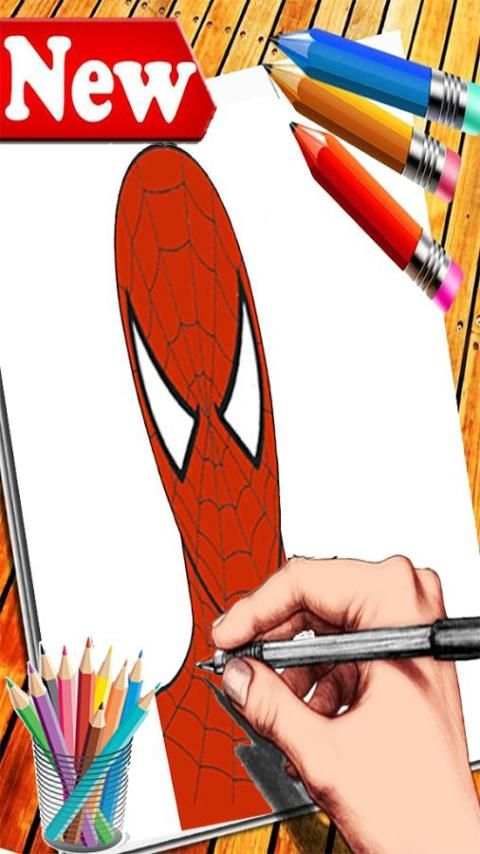 How to Draw : Spiderman *Easy Step* скриншот 4