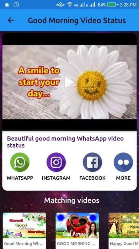 Good Morning Video Status स्क्रीनशॉट 3