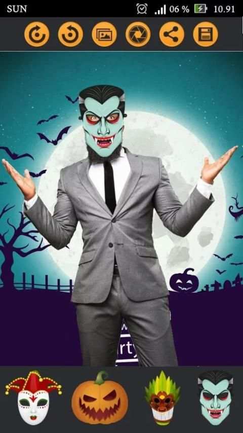 Halloween Photo Frames and Mask скриншот 4