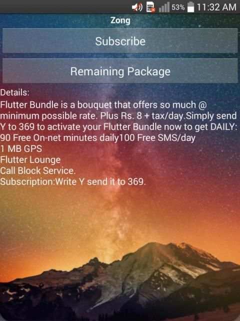 Zong Packages screenshot 2
