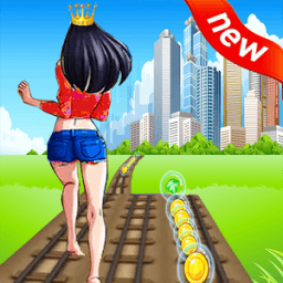 ikon Rail Princess Run vs Ninja Game