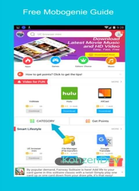 guide for Mobogenie lite screenshot 1