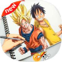 Draw -DBZ and Luffy