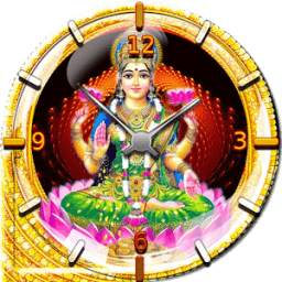 Lakshmi Diwali Theme Clock Lockscreen - LWP