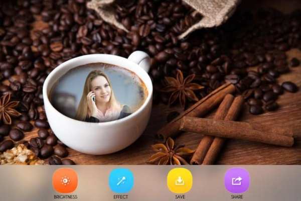 Cofee Cup Photo Frame скриншот 2