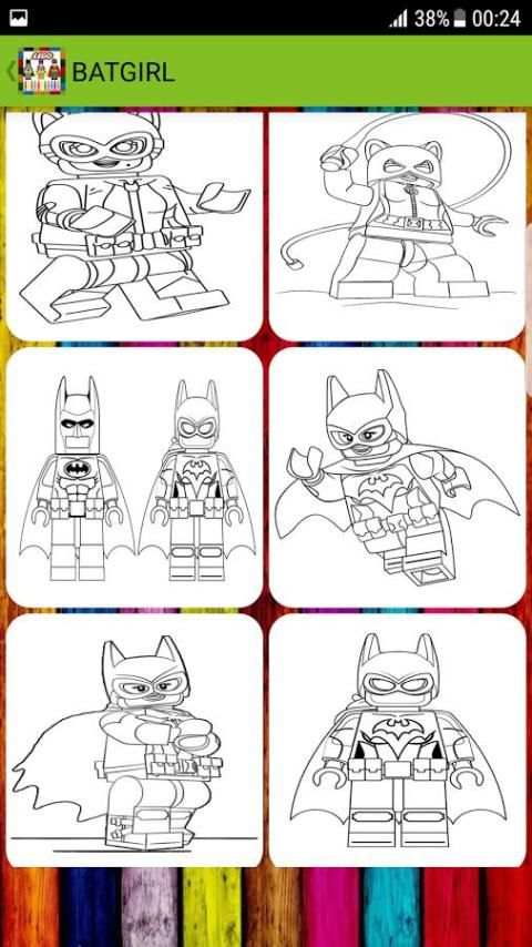 Coloring book for BAT-LEGO screenshot 4