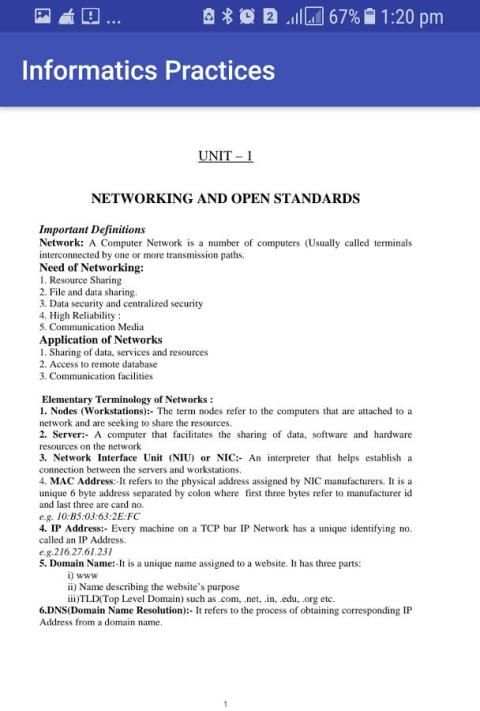 Informatics Practices скриншот 1