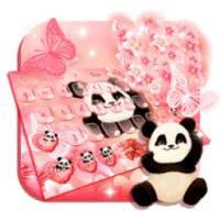 Тема Клавиатуры Panda Sakura