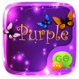 (FREE) GO SMS PURPLE THEME أيقونة