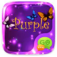 (FREE) GO SMS PURPLE THEME on 9Apps