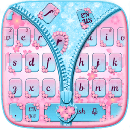 Розовая цветная клавиатура иконка