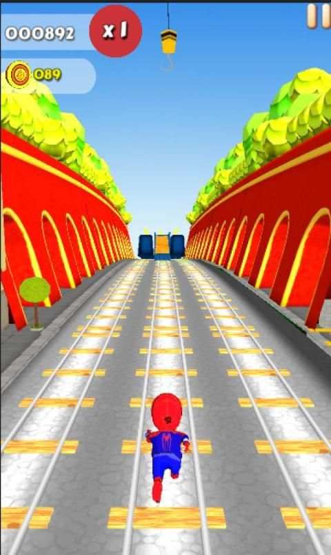 Spider Subway Surfers screenshot 1