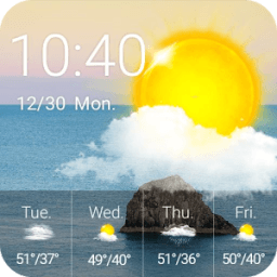 ikon Local Weather Clock Widget