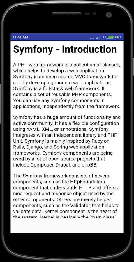 Symfony Tutorial – php framework скриншот 6