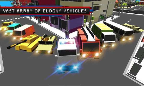 Blocky Police Cars Crime City स्क्रीनशॉट 10