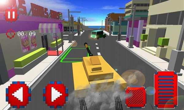 Blocky Police Cars Crime City स्क्रीनशॉट 8
