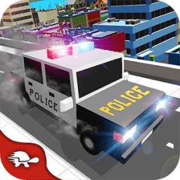 ikon Blocky Police Cars Crime City