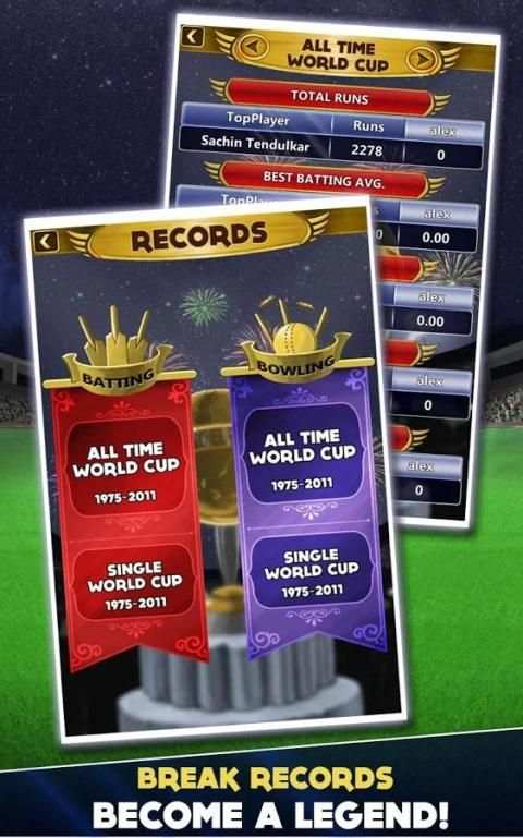 Cricket Career World Cup स्क्रीनशॉट 2