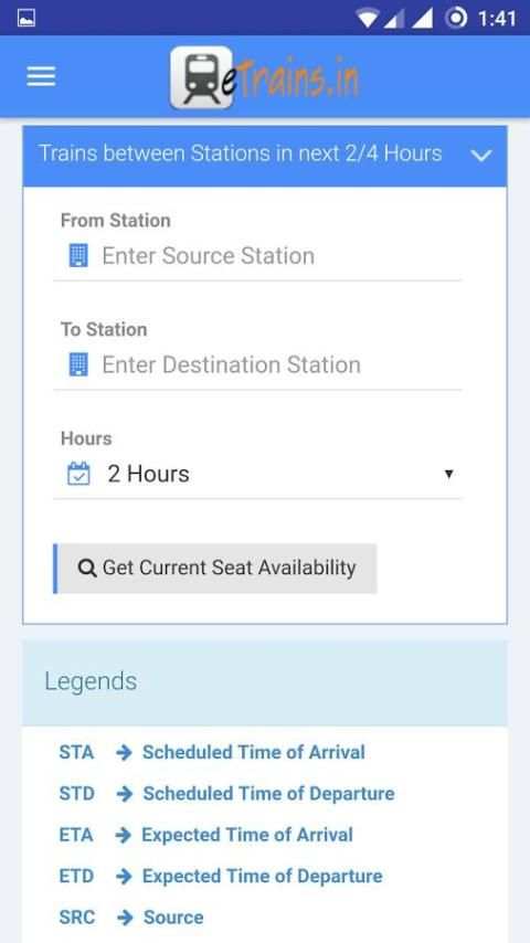 Train Running Status - Indian Railways screenshot 1