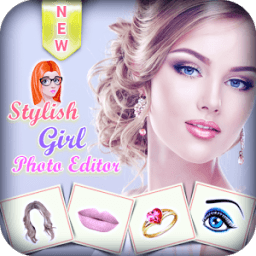 Women Hair Style Photo Editor आइकन