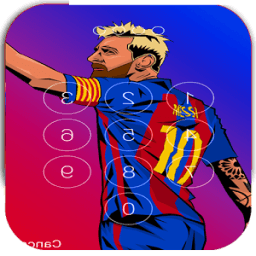 Keypad lock Screen For L.Messi أيقونة