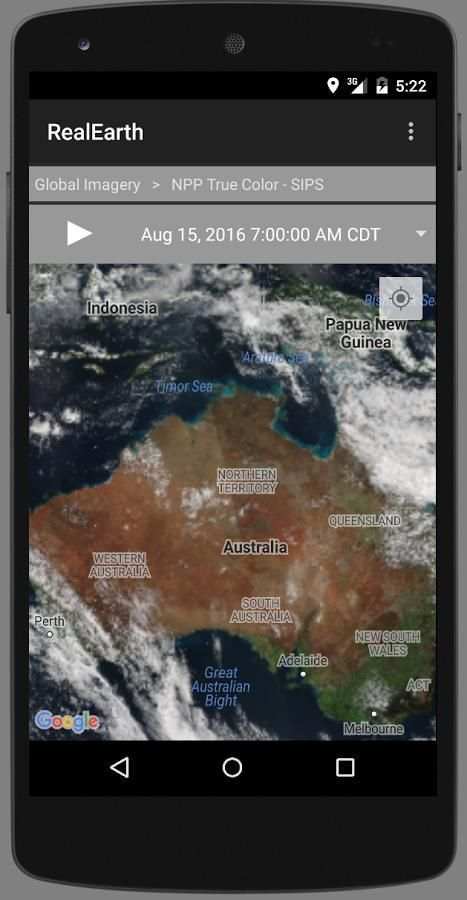 RealEarth 3 تصوير الشاشة