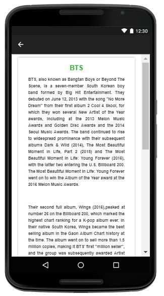 BTS - Music And Lyrics screenshot 1