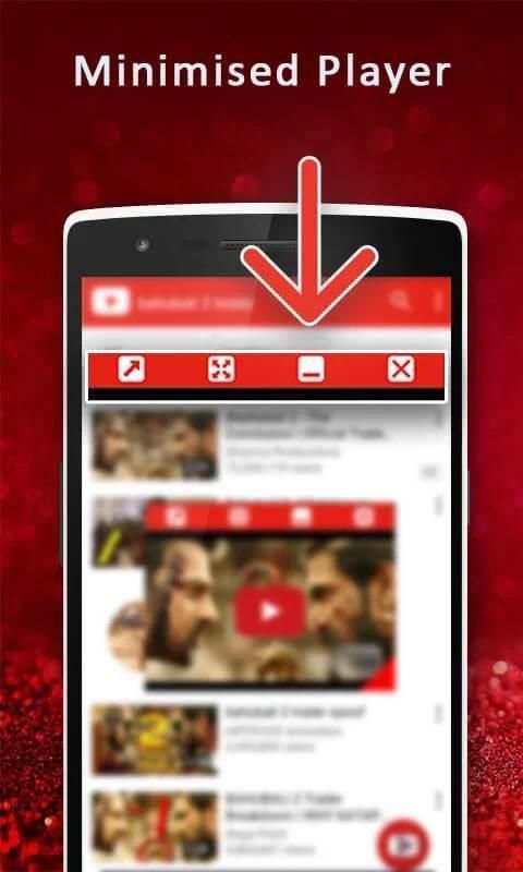 Floating Tube Video Player स्क्रीनशॉट 2